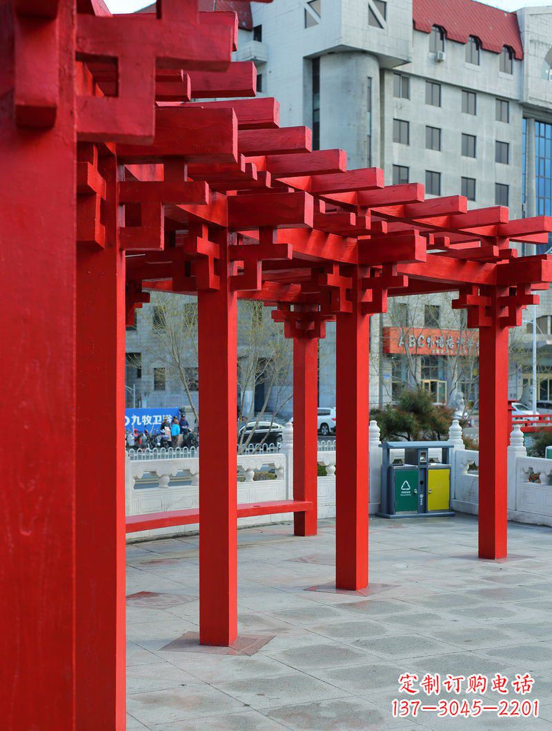 合肥长廊雕塑描绘城市景观的艺术作品