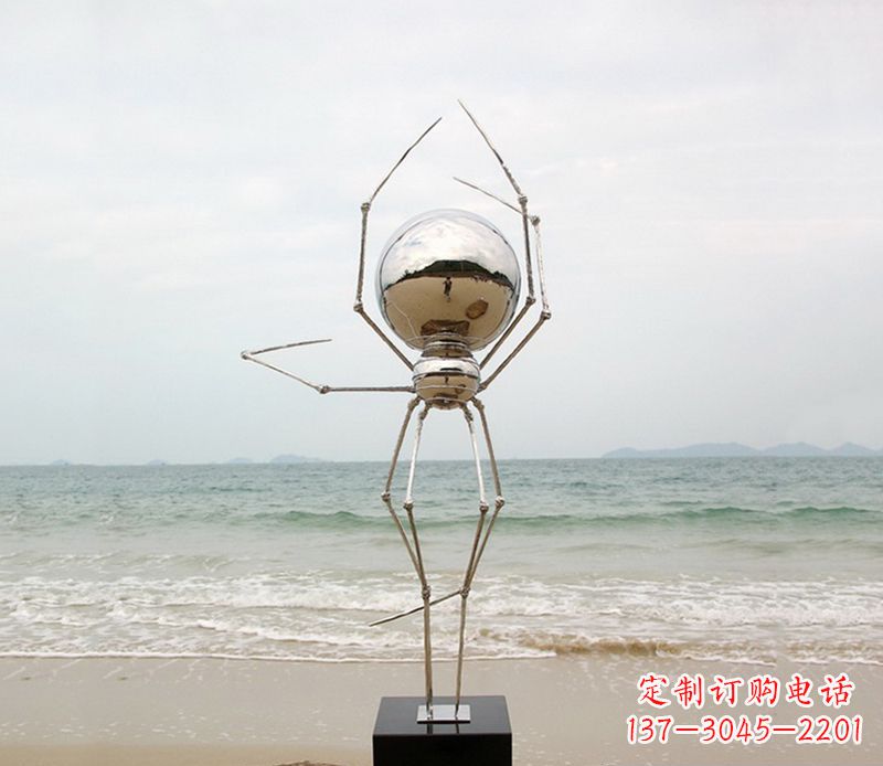 合肥不锈钢蜘蛛雕塑
