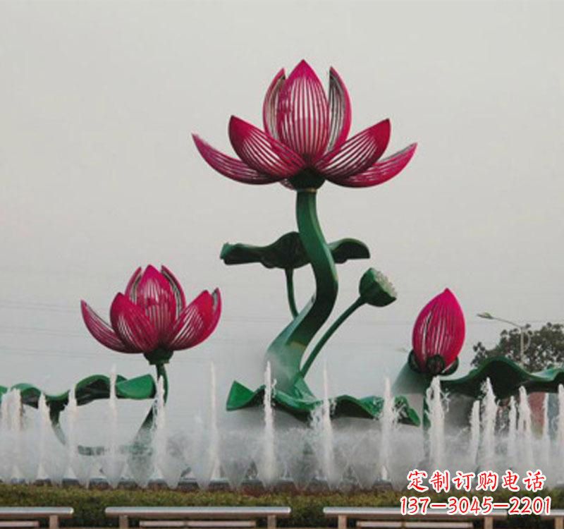 合肥不锈钢莲花雕塑