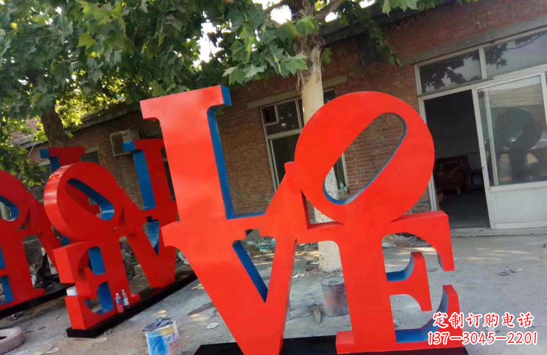 合肥不锈钢字母景观雕塑