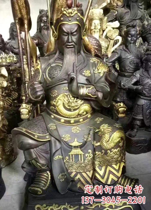 合肥彩绘关公神像