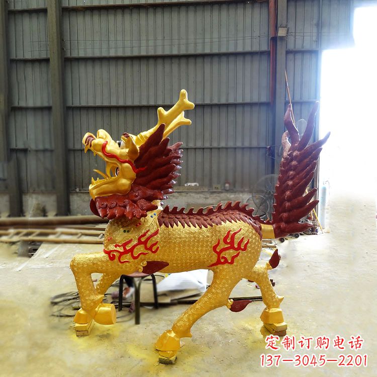 合肥精美麒麟铜雕塑