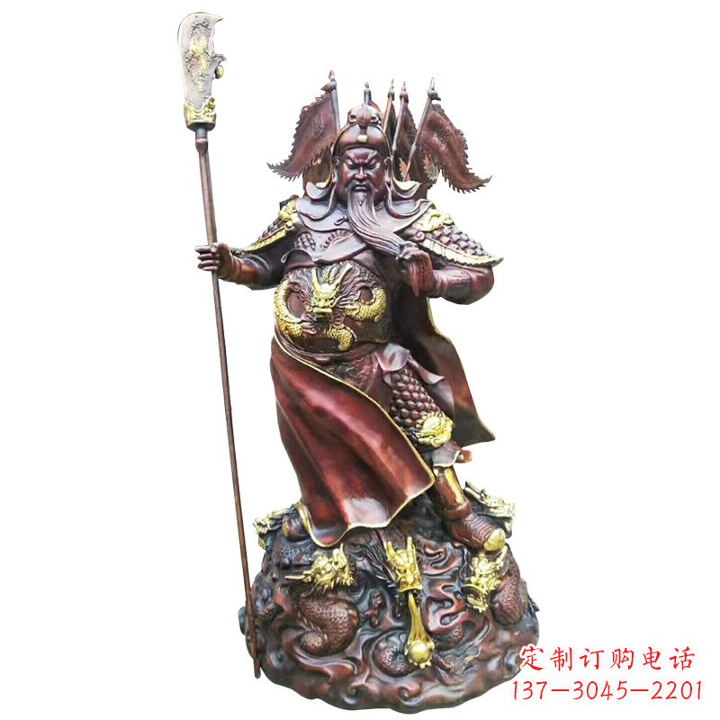 合肥铸造工艺精美的关公像