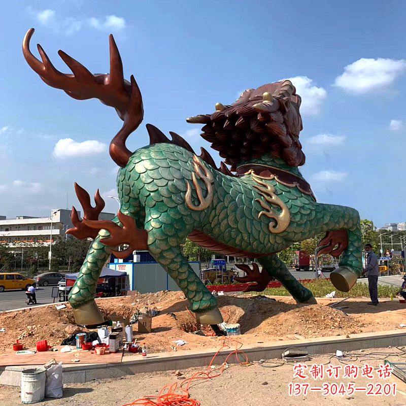 合肥麒麟雕塑——美丽传说的象征