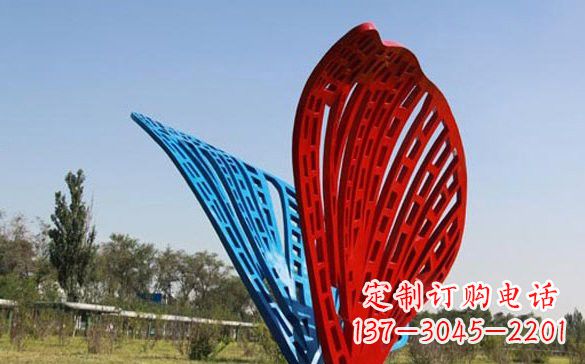 合肥彩色不锈钢蝴蝶雕塑
