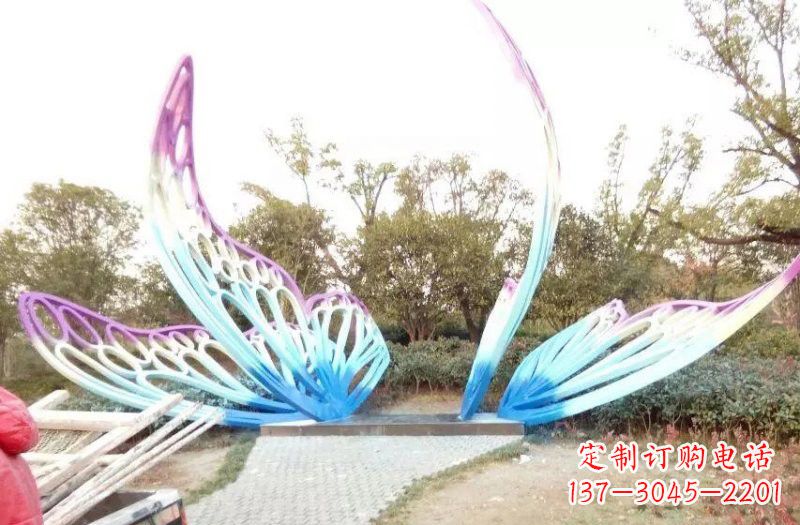 合肥彩色不锈钢蝴蝶雕塑