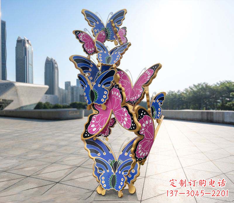 合肥不锈钢蝴蝶雕塑美丽的艺术诠释
