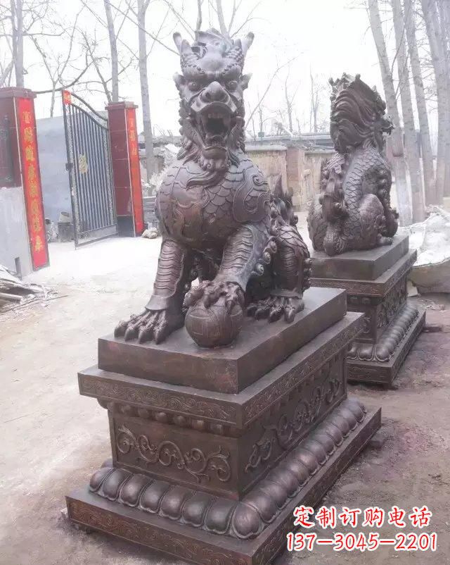 合肥麒麟雕塑古老而又神秘