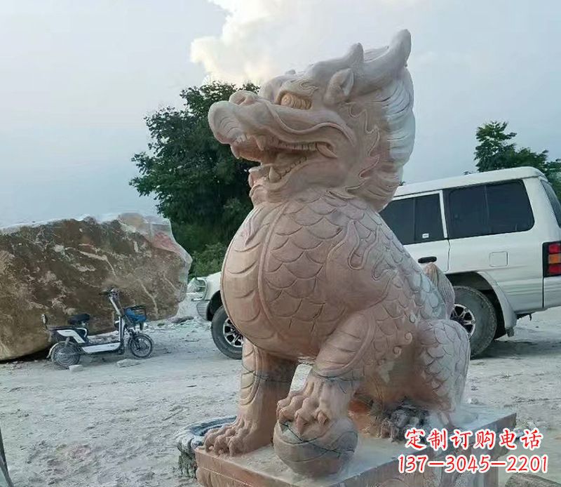 合肥麒麟雕塑象征传统文化的精灵