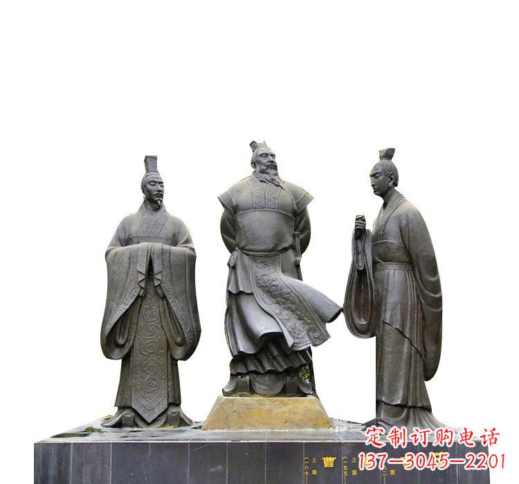 合肥曹操曹丕曹植铜雕
