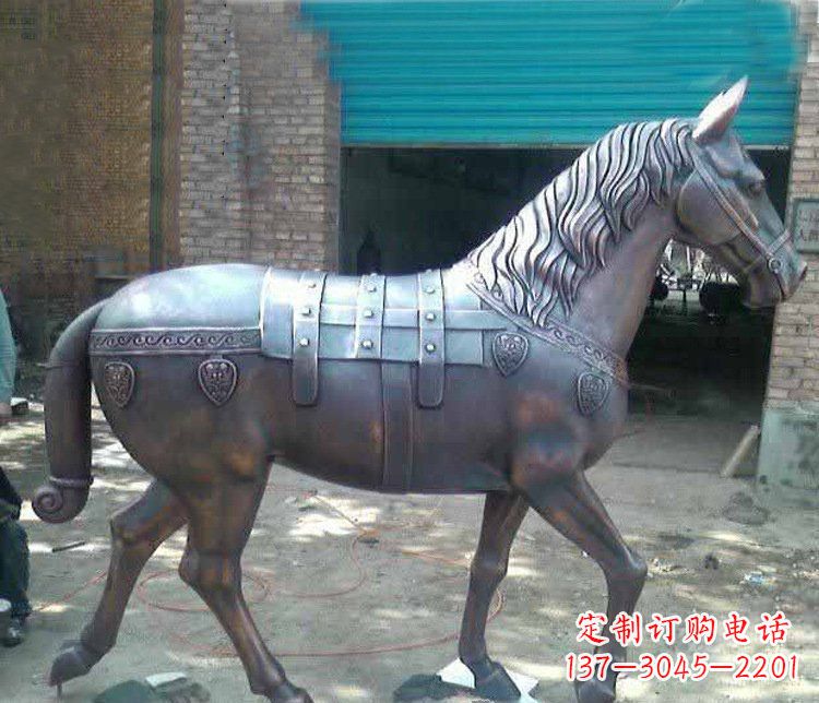 合肥草原动物马铜雕摆件 (3)