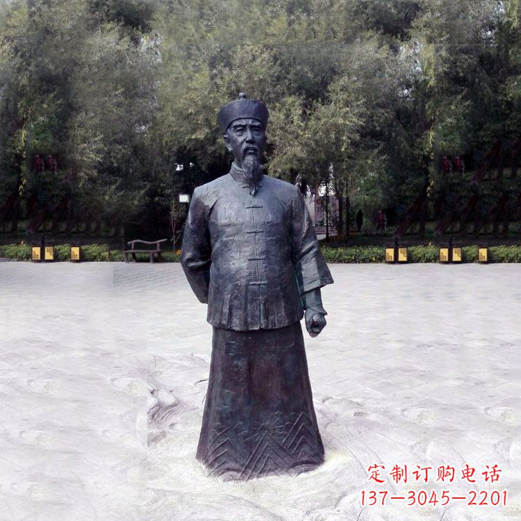 合肥曾国藩铜像中国晚清名臣的荣耀