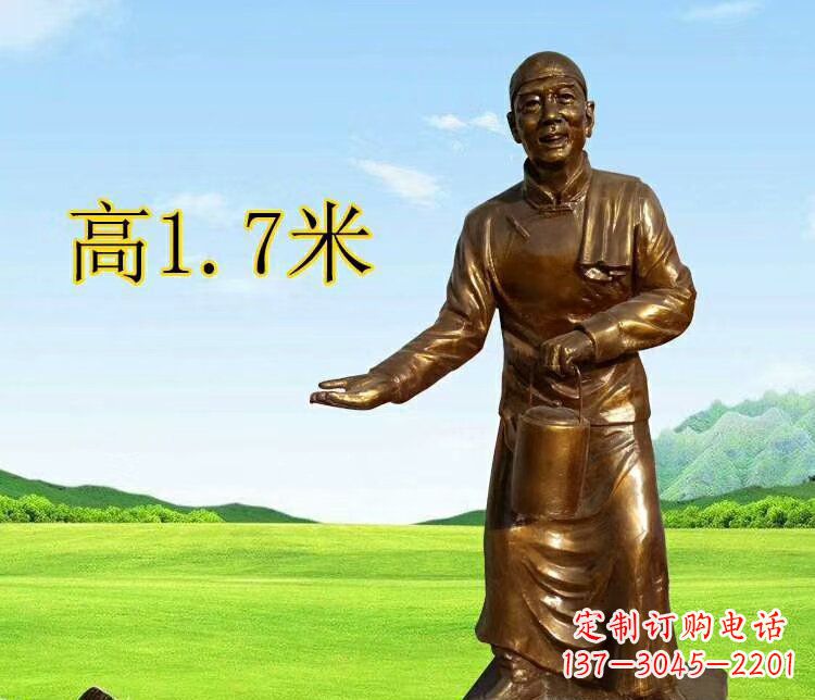 合肥店小二雕塑传承经典艺术