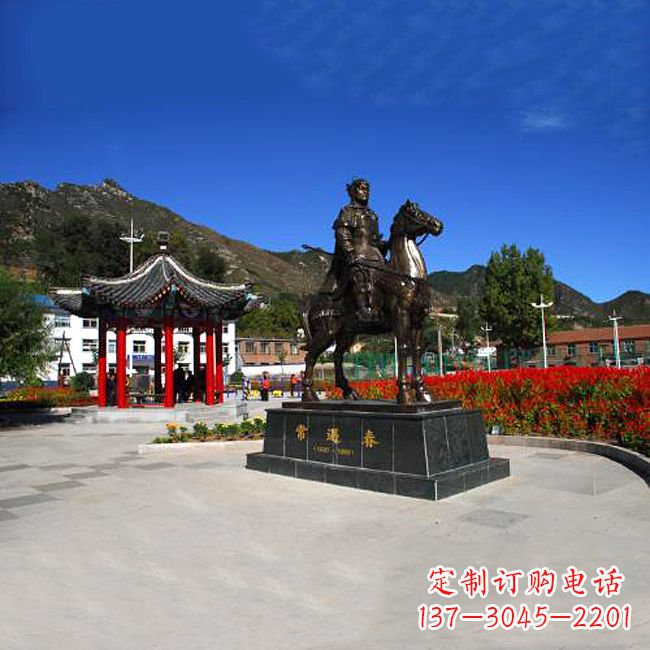 合肥纪念历史名人的骑马雕塑