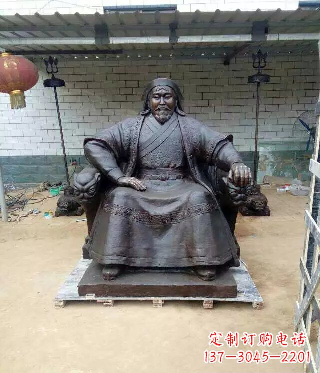 合肥成吉思汗铜雕古代伟人