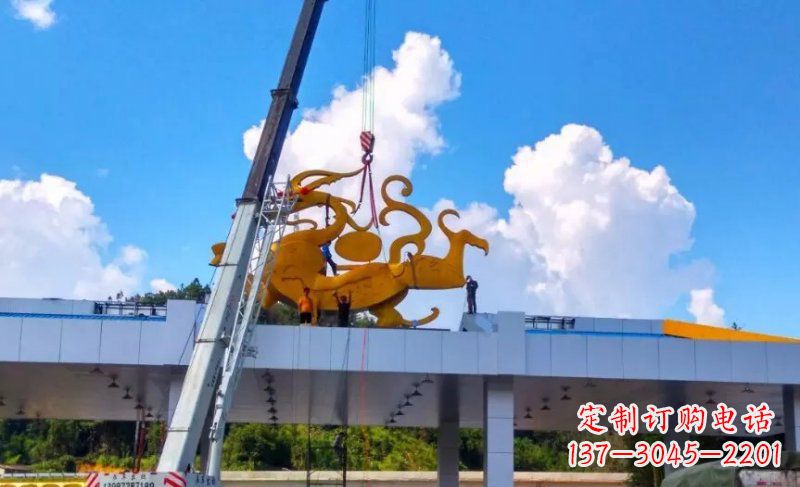 合肥精美不锈钢龙雕塑,点缀城市之美
