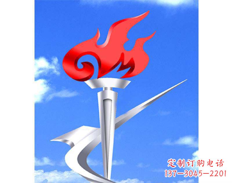 合肥城市文化的象征——不锈钢火炬雕塑