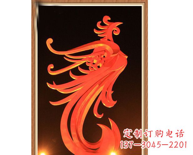 合肥不锈钢凤凰雕塑美丽与传统的完美结合