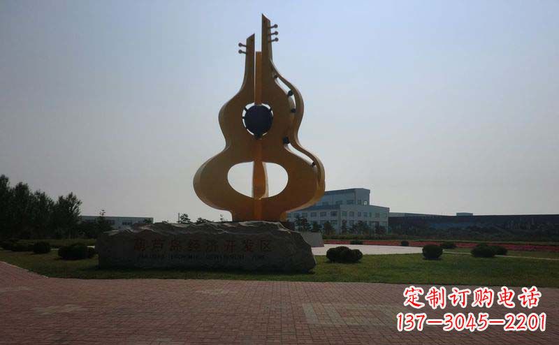 合肥城市的不锈钢葫芦雕塑