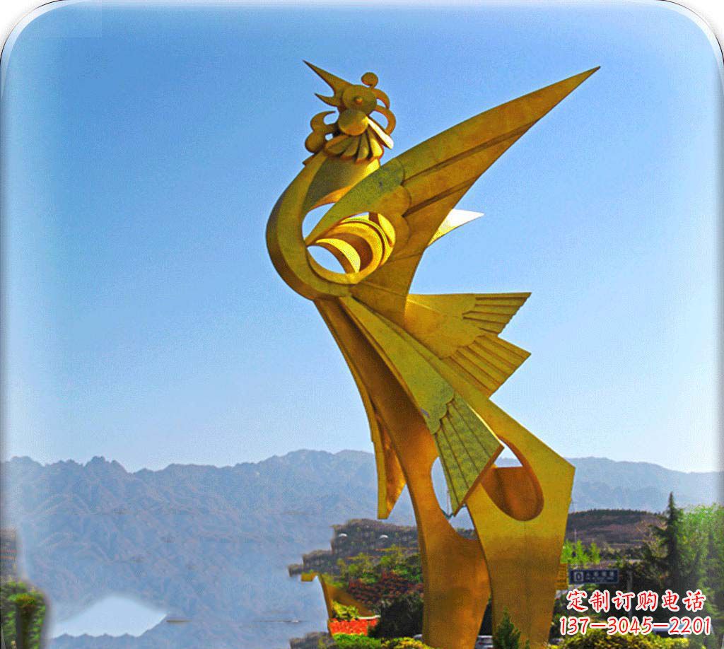 合肥城市美化之翅——凤凰景观雕塑