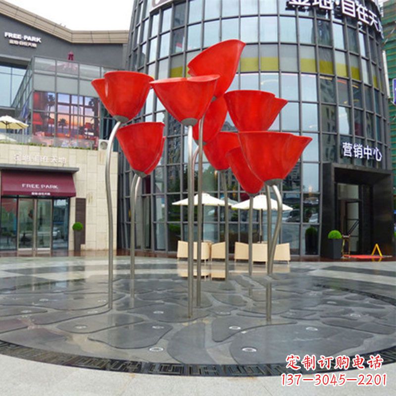 合肥玫瑰雕塑点缀城市景观的绚烂之美