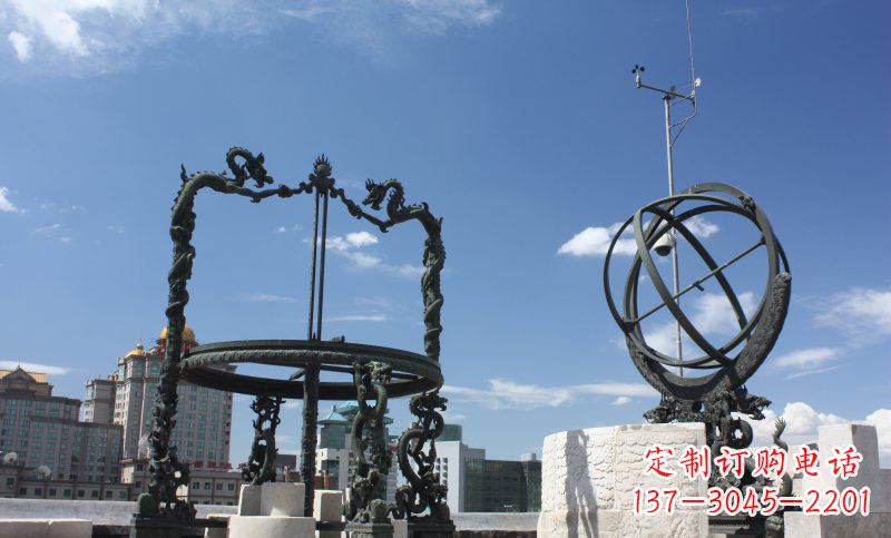 合肥城市广场大型浑天仪铜雕
