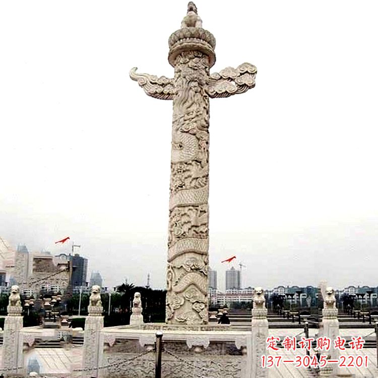 合肥城市广场华表石柱