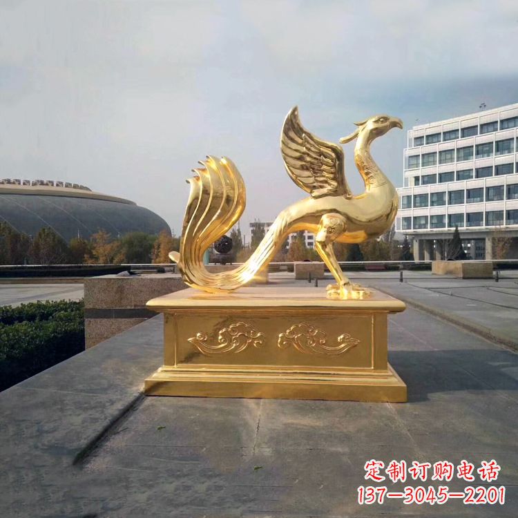 合肥城市广场的朱雀雕塑