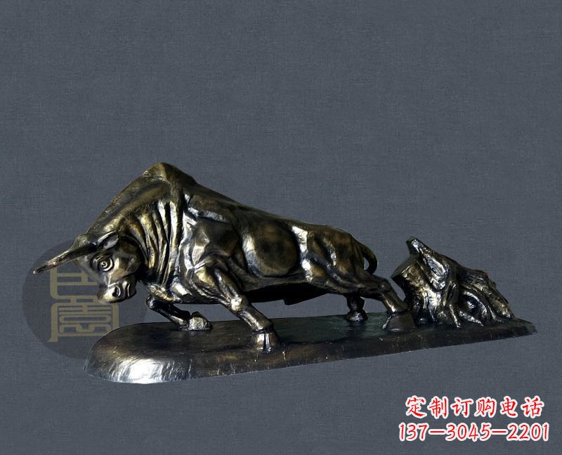 合肥缔造城市景观，铜雕拓荒牛添彩