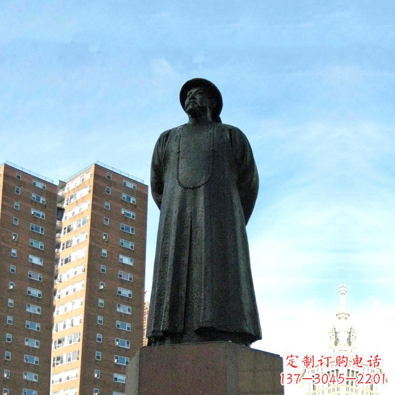 合肥林则徐雕塑标志着城市文化的名人