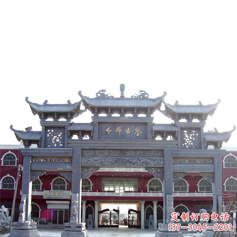 合肥石雕牌楼极致精美的城市艺术
