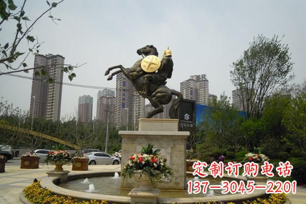 合肥铸造城市象征——铜马战士雕塑
