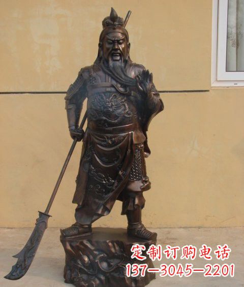 合肥关公雕塑祝福人们的神灵