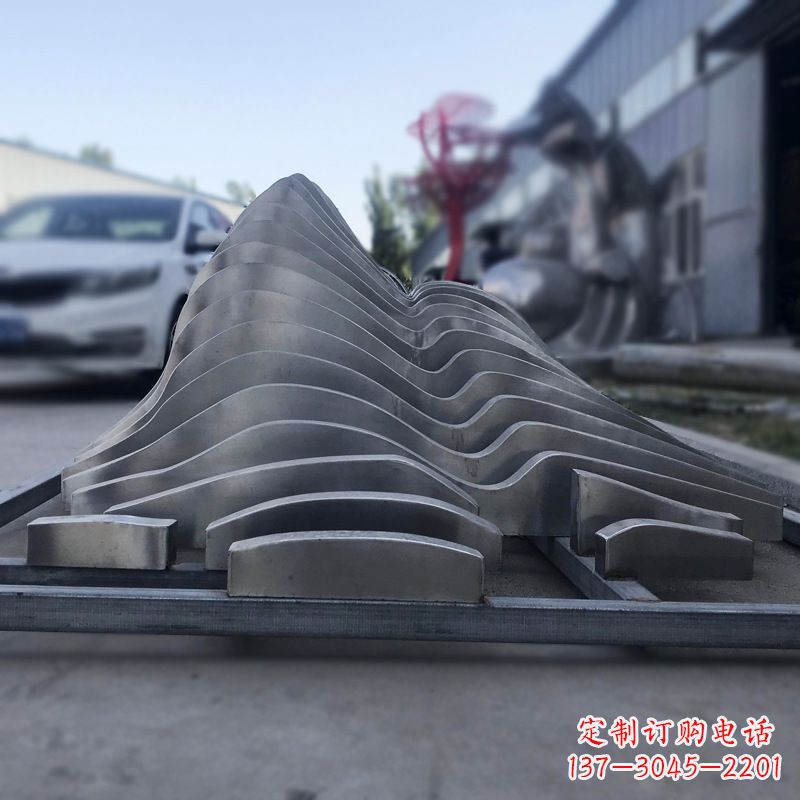 合肥不锈钢假山雕塑精致耐用的艺术品