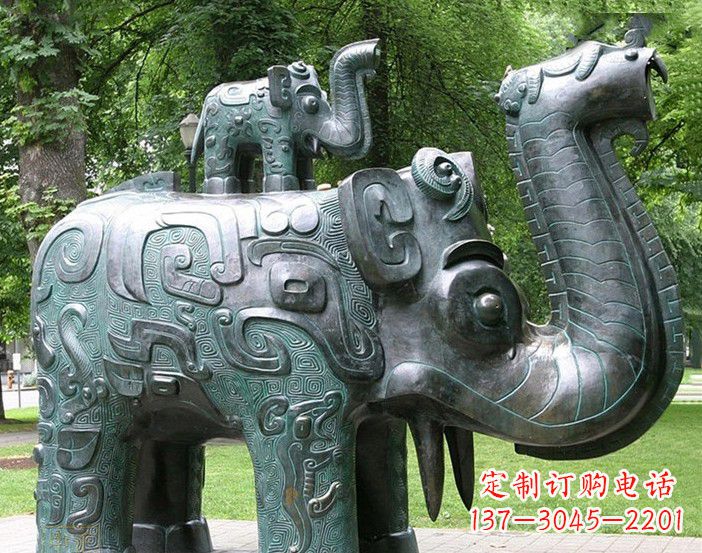 合肥抽象大象铜雕