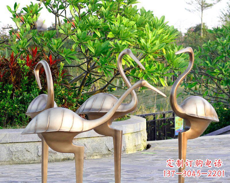 合肥丹顶鹤雕塑传承悠久的中国传统艺术