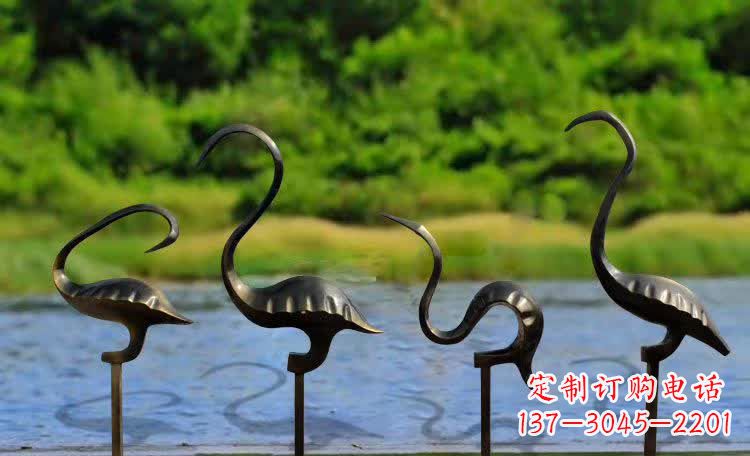 合肥抽象几何仙鹤雕塑