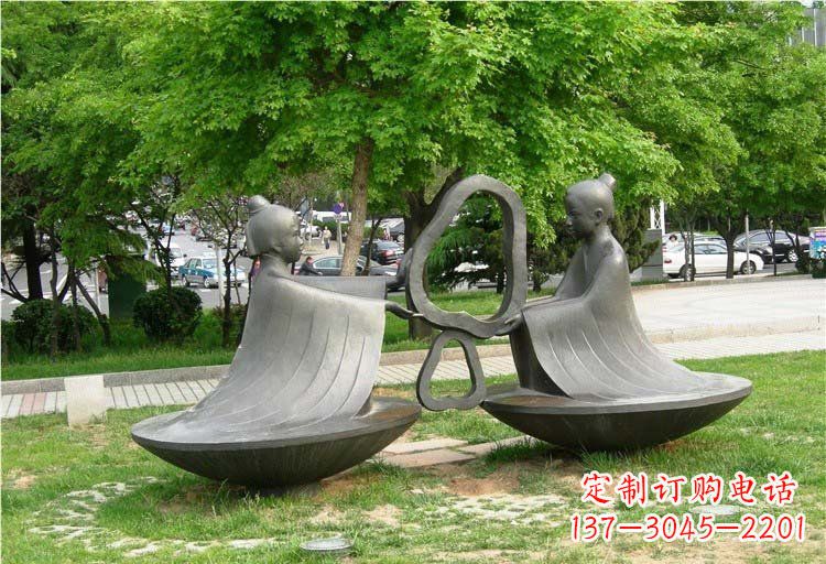 合肥抽象孔融让梨铜雕
