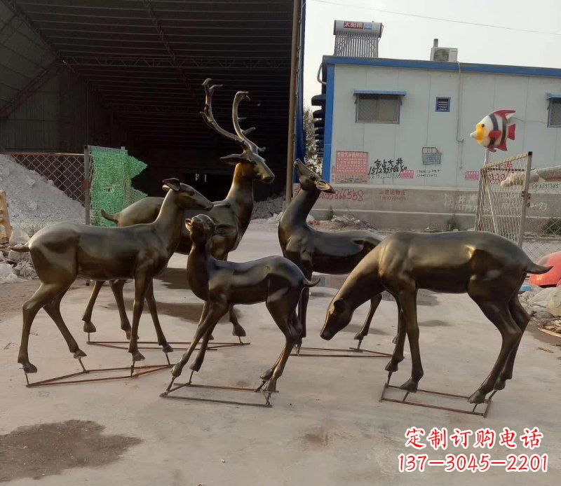合肥鹿雕塑抽象之美