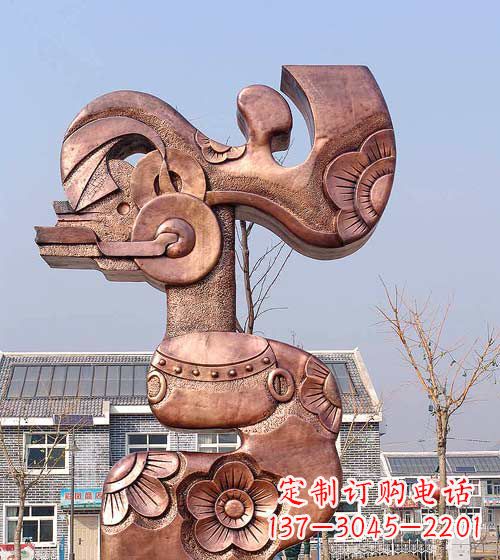 合肥抽象皮影戏人物铜雕