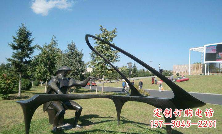 合肥雕刻旋律钢琴雕塑