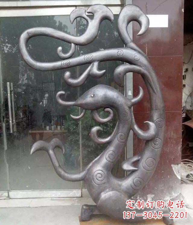 合肥抽象蛇景观动物铜雕