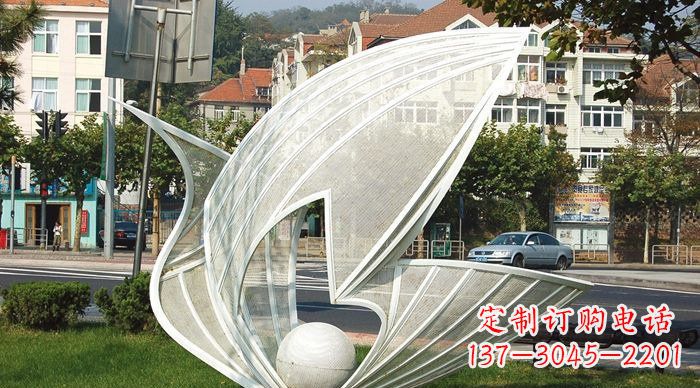 合肥抽象天鹅不锈钢动物雕塑