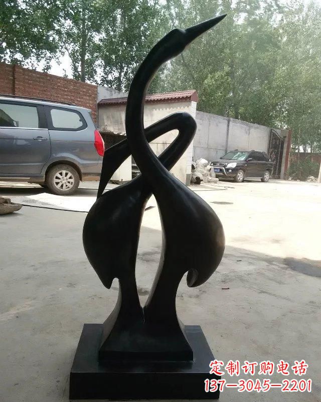 合肥抽象天鹅铜雕