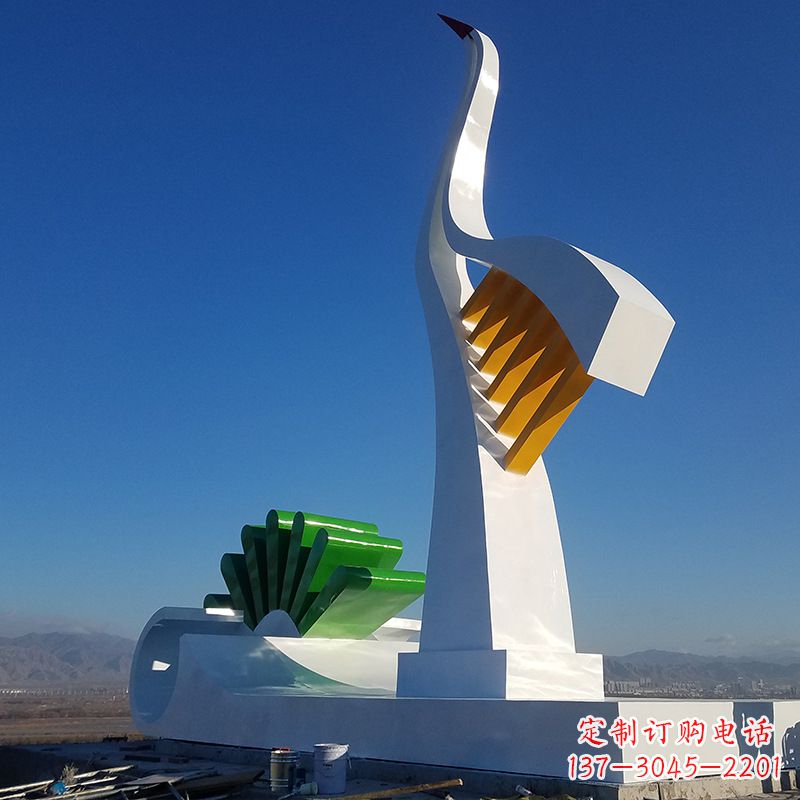 合肥抽象仙鹤雕塑