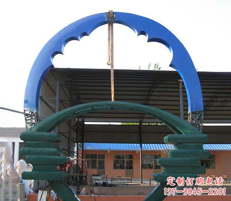 合肥精致的不锈钢圆环雕塑