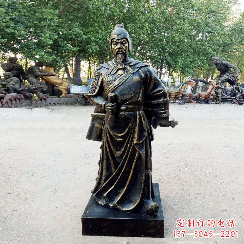 合肥李靖--初唐著名人物仿铜雕塑像