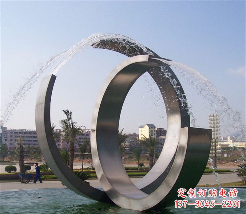 合肥精美的不锈钢喷泉雕塑