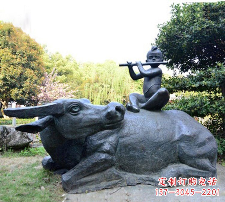 合肥牧童雕塑传承民间文化