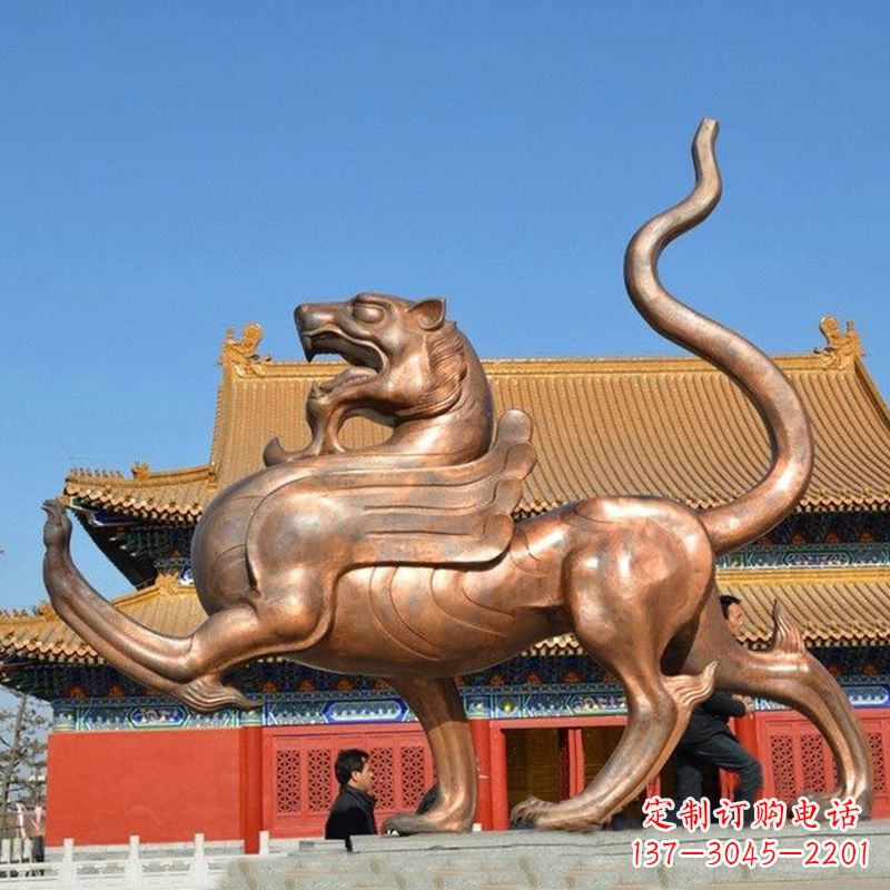 合肥传统文化动物雕塑纯铜白虎雕塑